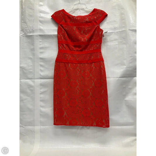 Dress Work By Adrianna Papell In Orange, Size: 4