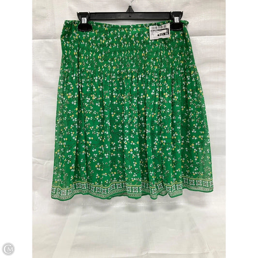 Skirt Mini & Short By Max Studio In Green & Yellow, Size: M
