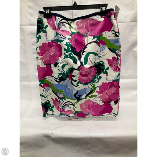 Skirt Midi By Talbots In Blue & Pink, Size: 6petite
