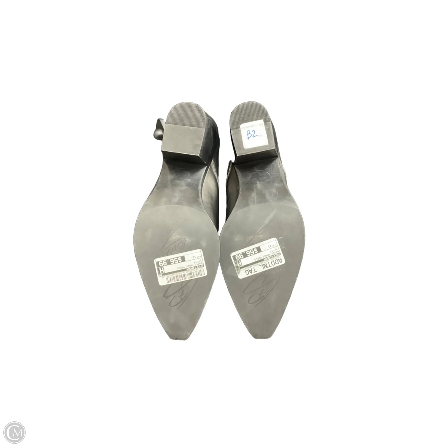 Boots Ankle Heels By Fly London In Silver, Size: 11