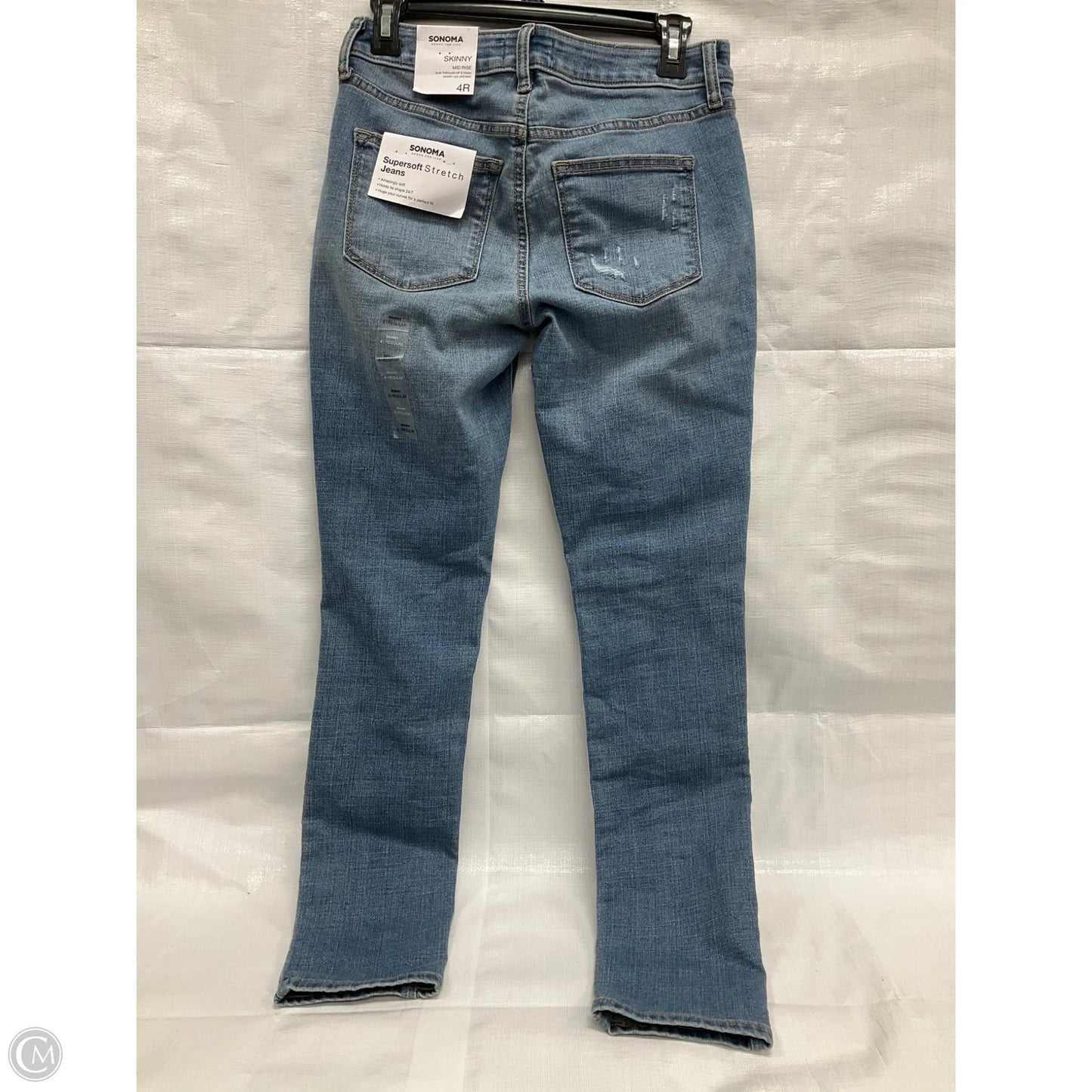 Jeans Skinny By Sonoma In Blue Denim, Size: 4