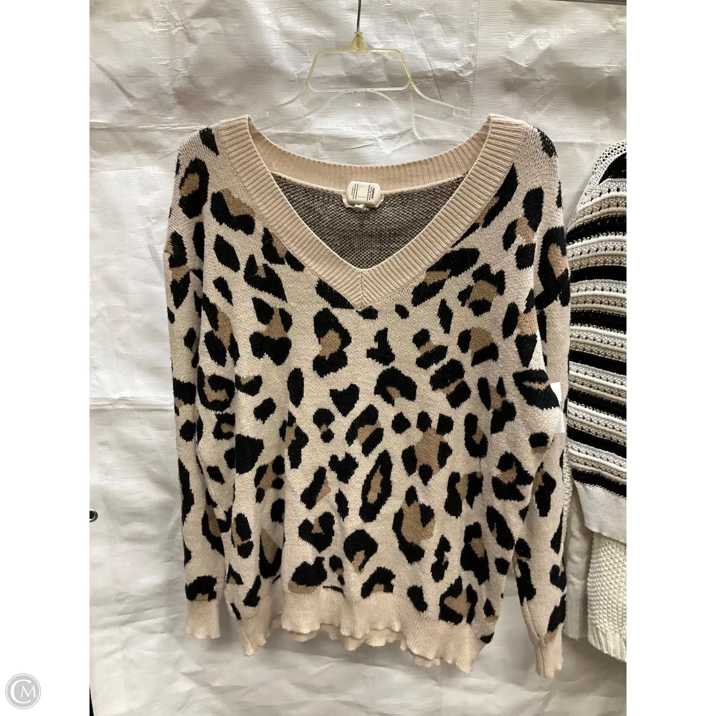 Sweater By Entro In Leopard Print, Size: S