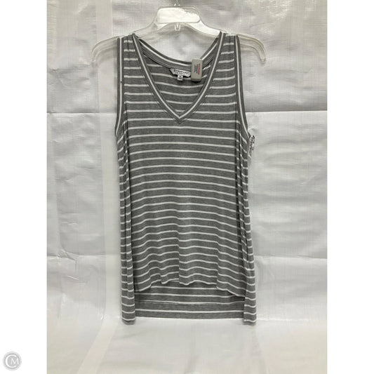 Top Sleeveless By Liverpool In Striped Pattern, Size: Xs