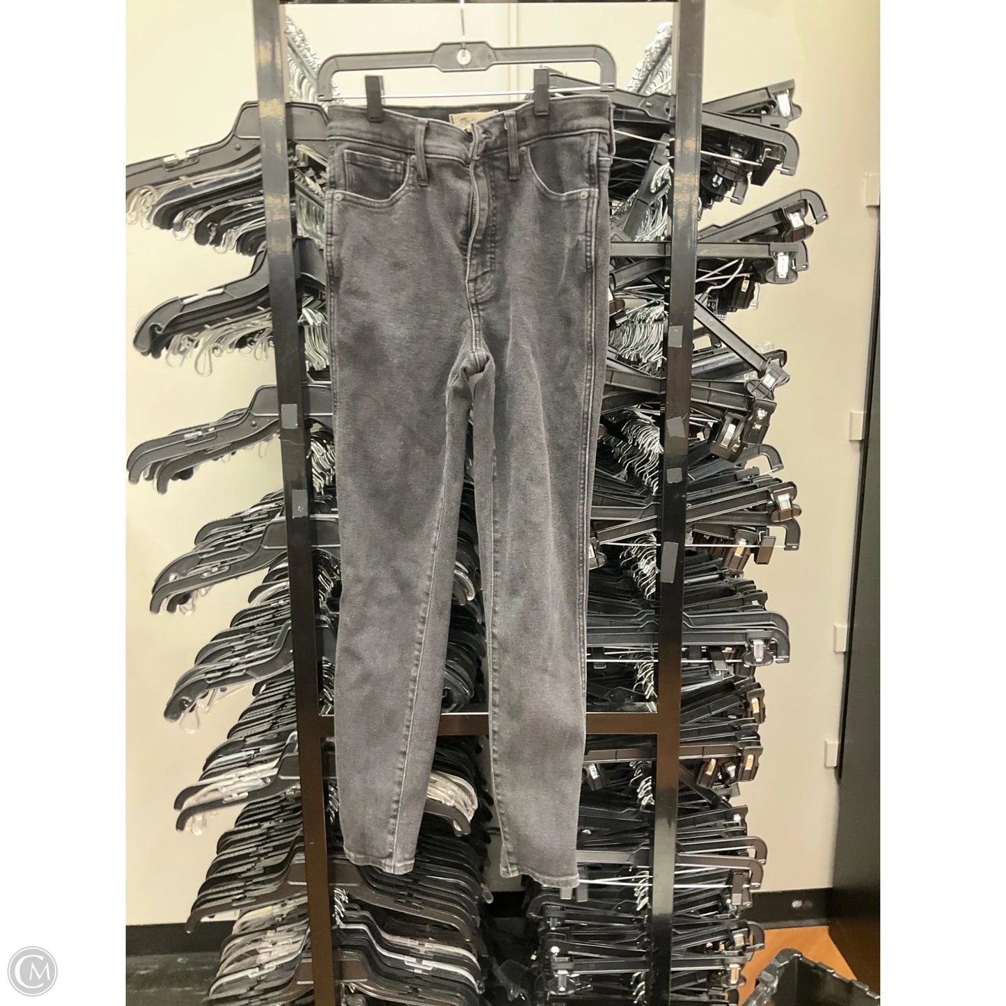 Jeans Skinny By Madewell In Black Denim, Size: 6