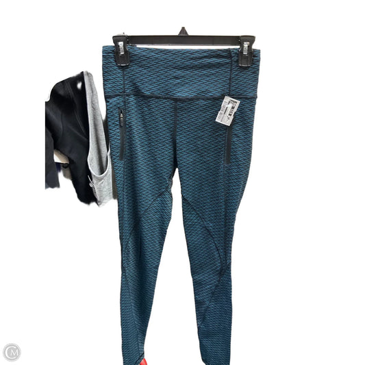 Athletic Leggings By Lululemon In Black & Blue, Size: 6