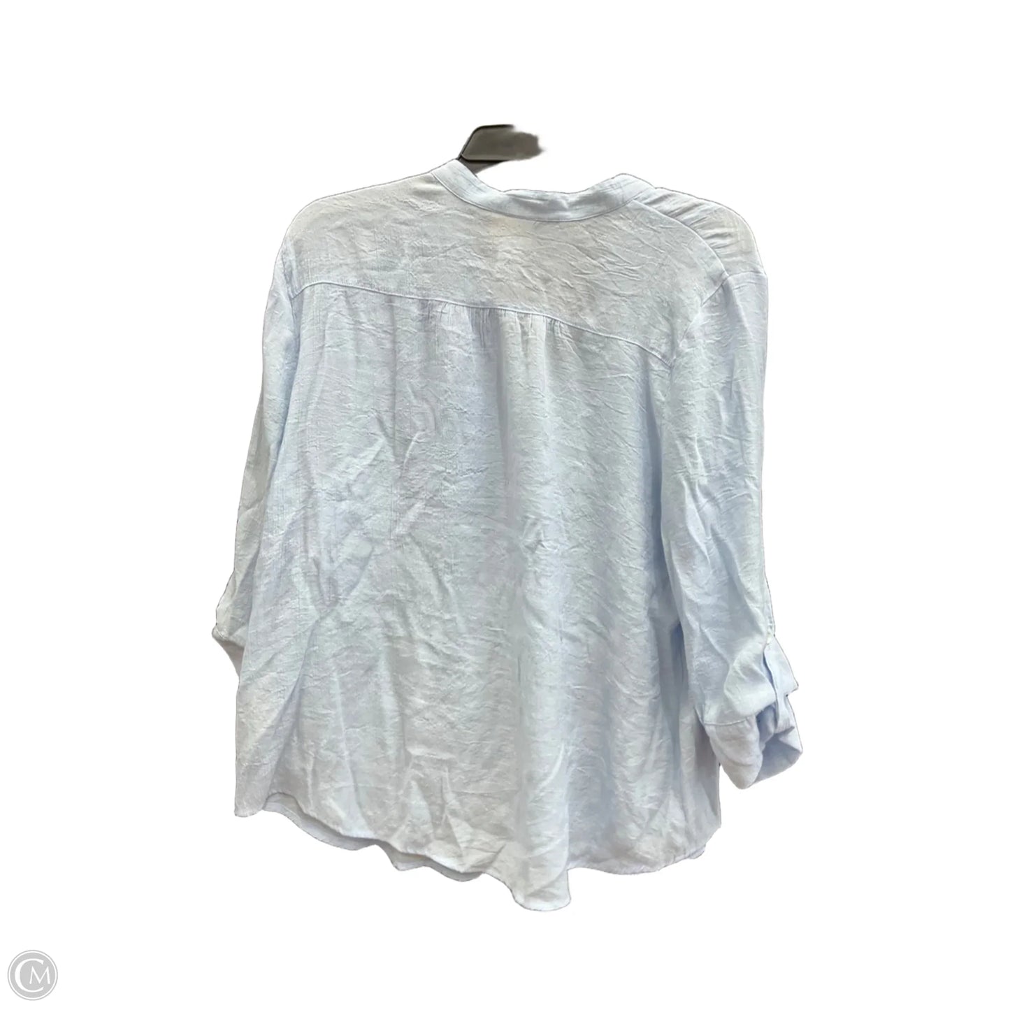 Blouse 3/4 Sleeve By Ruby Rd In Blue, Size: Xlp