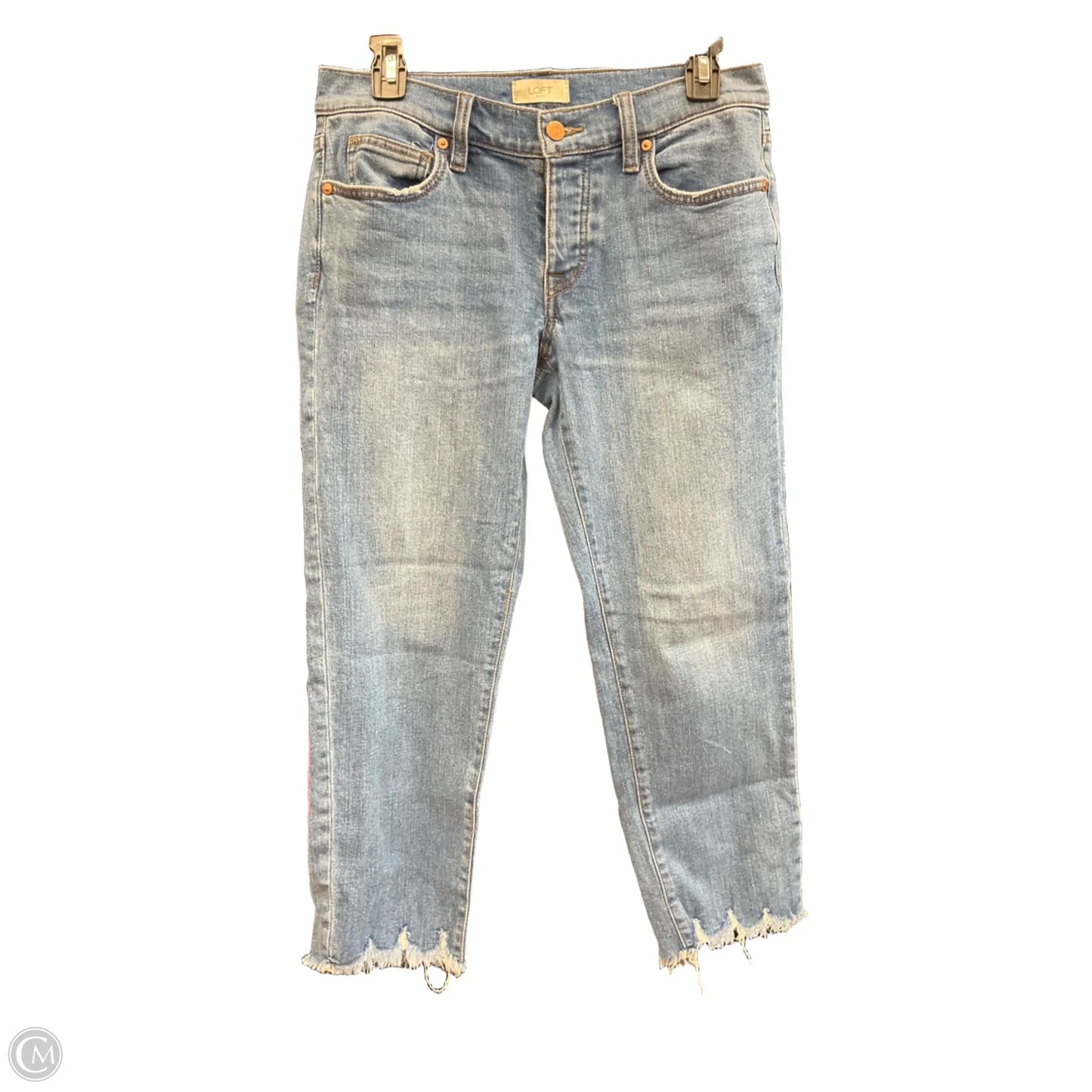 Jeans Boyfriend By Loft In Blue Denim, Size: 0