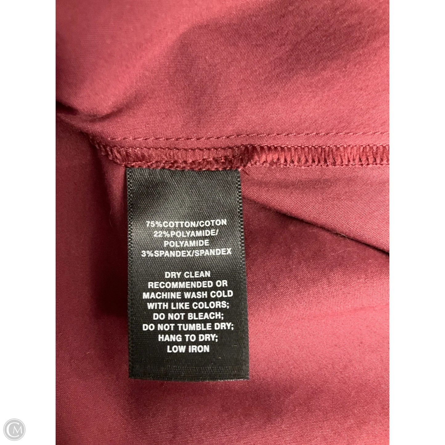 Blouse Designer By Lafayette 148 In Maroon, Size: L
