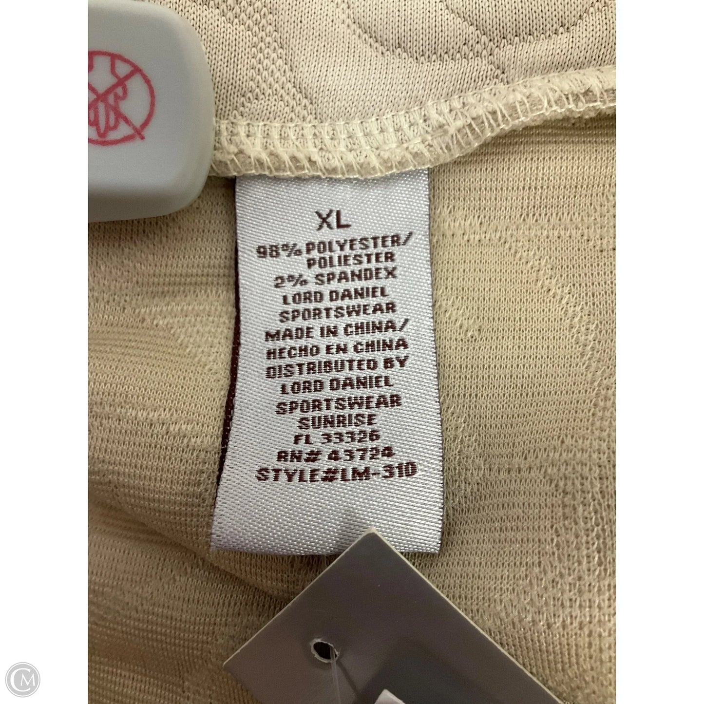 Blazer By Clothes Mentor In Cream, Size: Xl