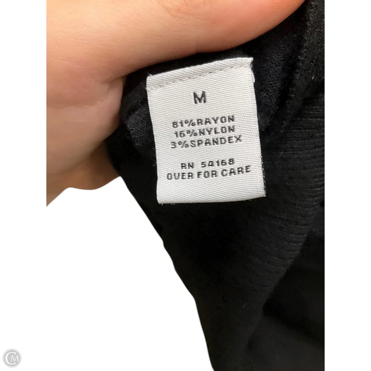 Top Long Sleeve By Elliott Lauren In Black, Size: M