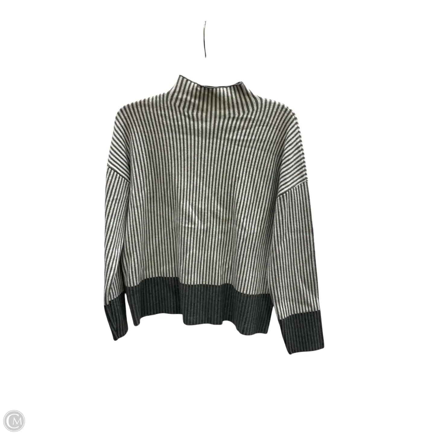 Sweater By Rachel Zoe In Grey & White, Size: L