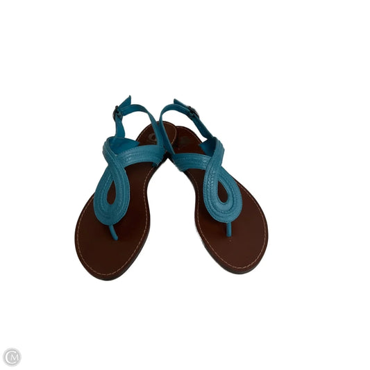 Sandals Flats By Gianni Bini In Teal, Size: 7.5