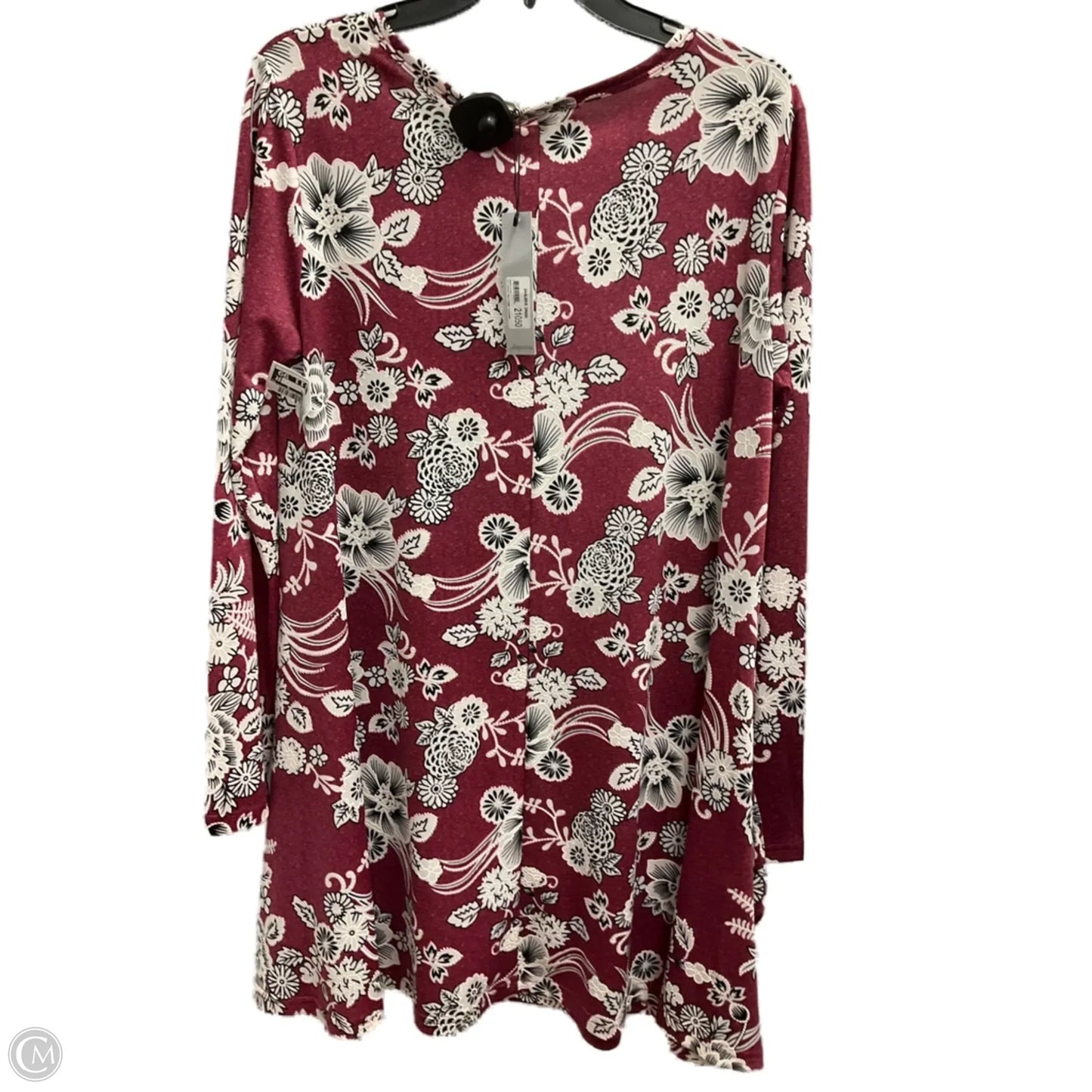 Tunic 3/4 Sleeve By Arianna In Floral Print, Size: S
