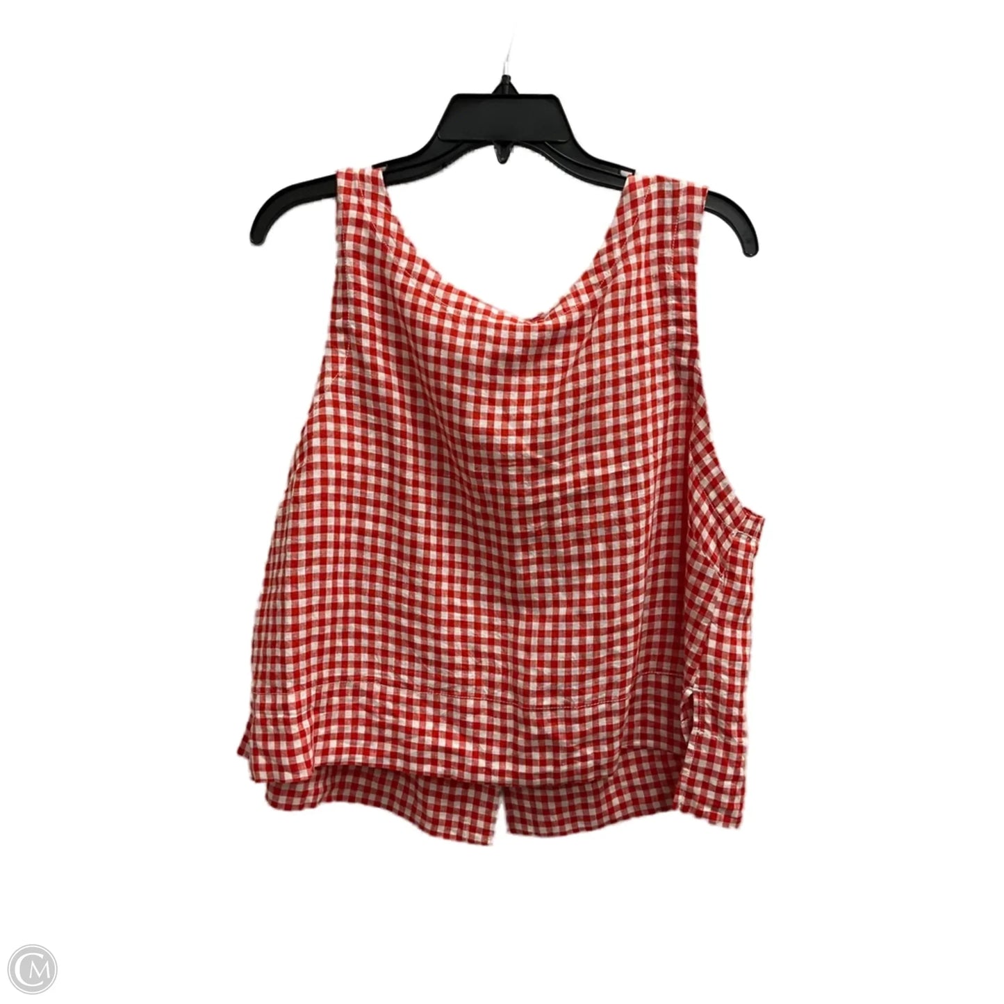 Top Sleeveless By C And C In Plaid Pattern, Size: Xl