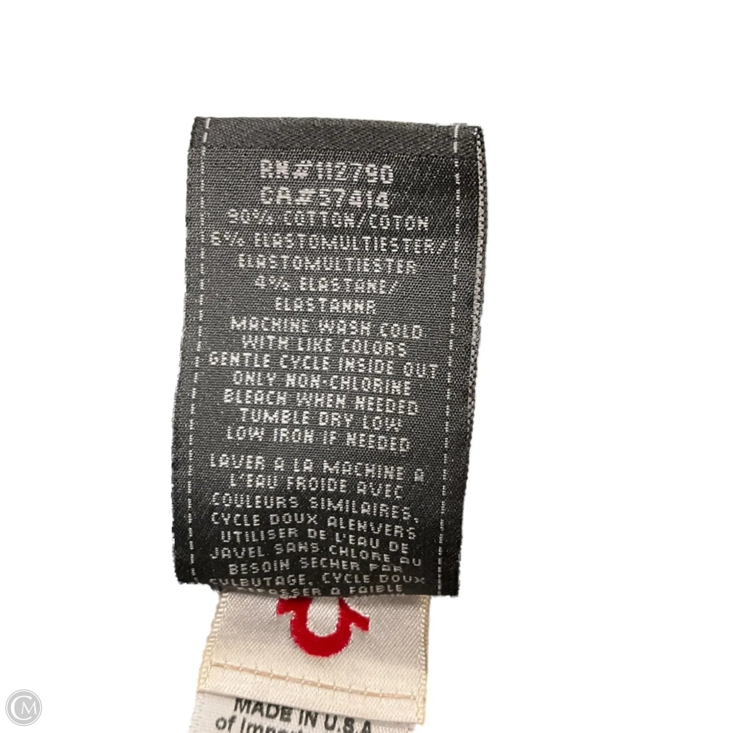 Jeans Skinny By True Religion In Black Denim, Size: 2