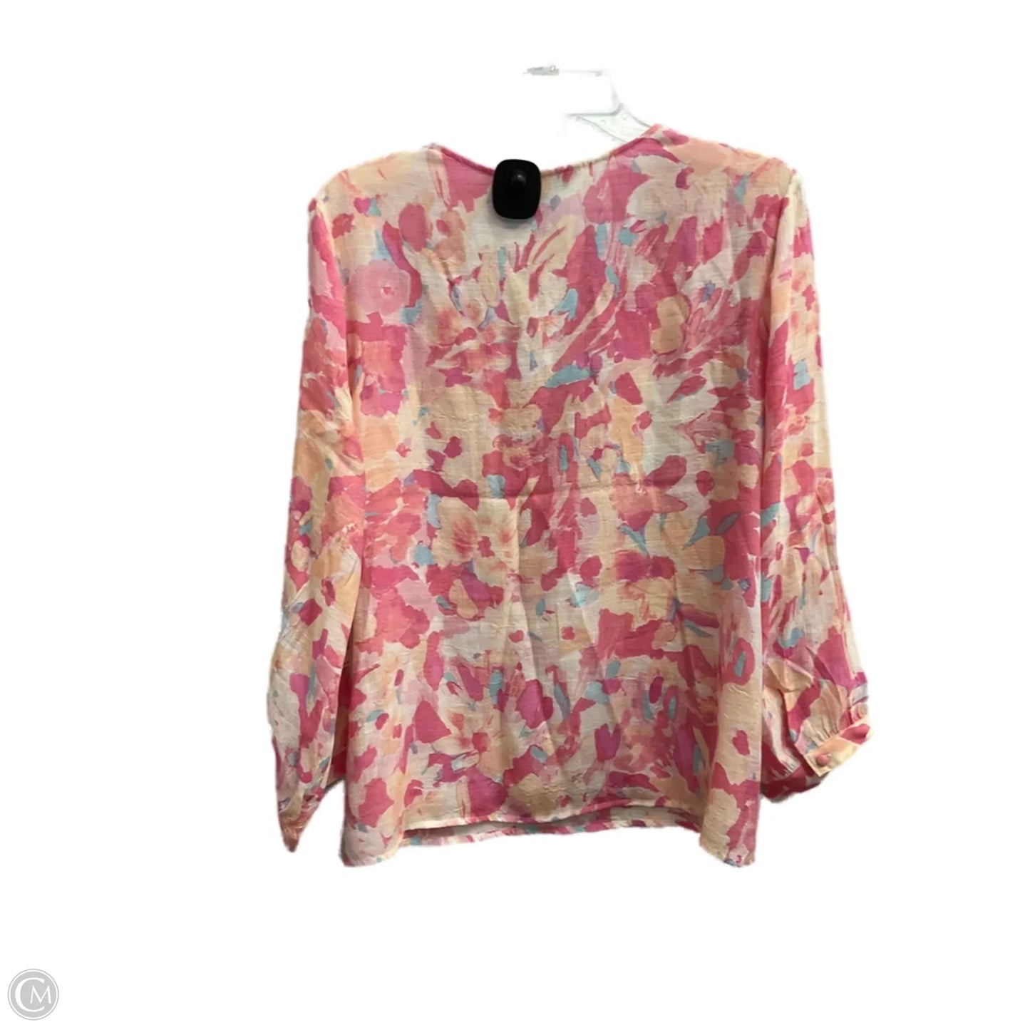 Top 3/4 Sleeve By Counterparts In Pink, Size: Xl