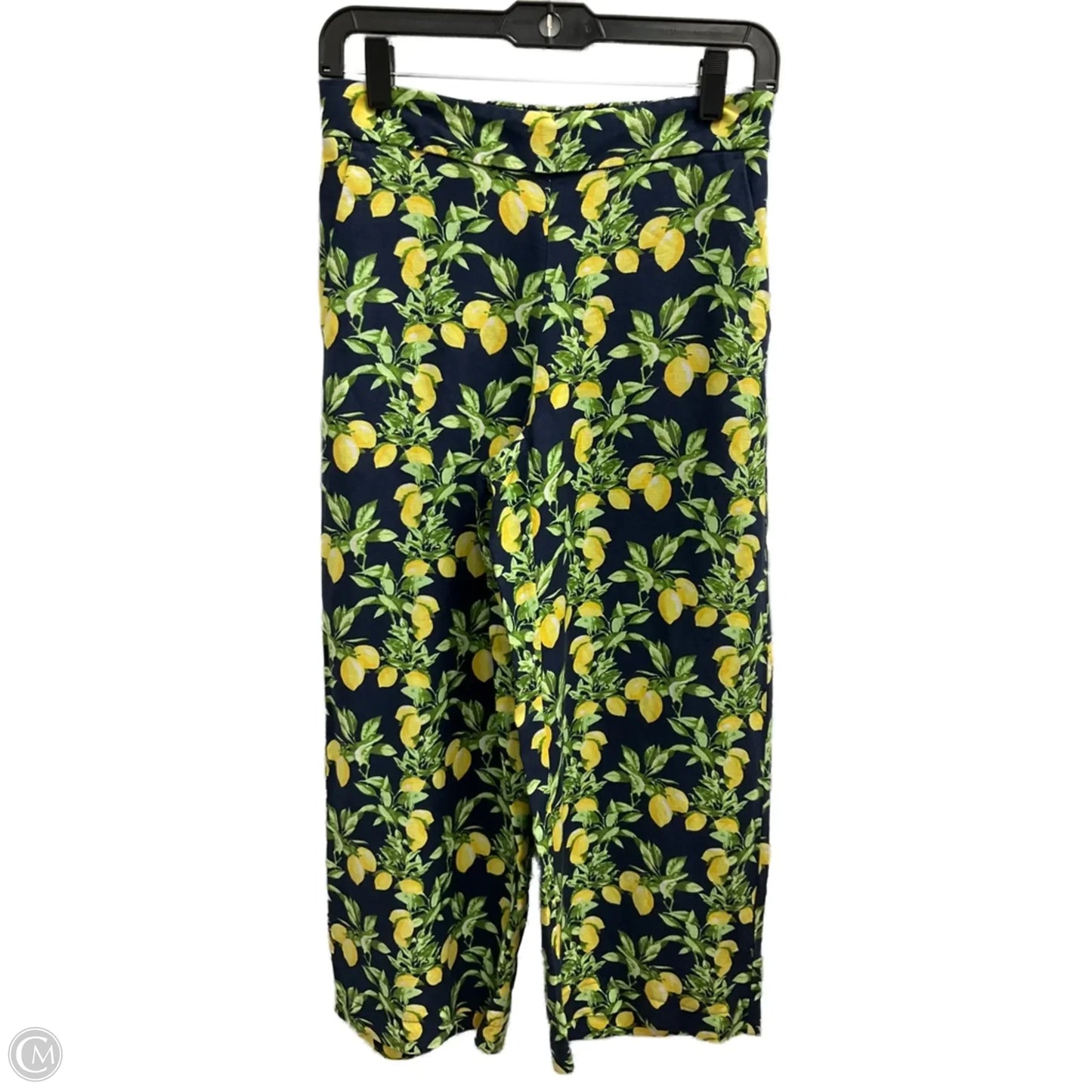 Pants Cropped By Loft In Blue & Yellow, Size: Xxsp