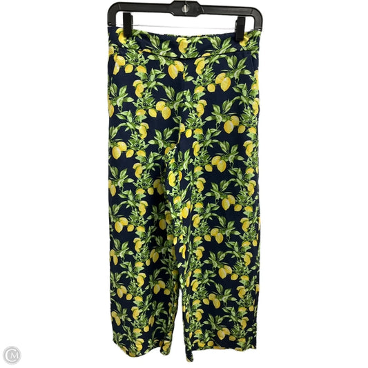 Pants Cropped By Loft In Blue & Yellow, Size: Xxsp