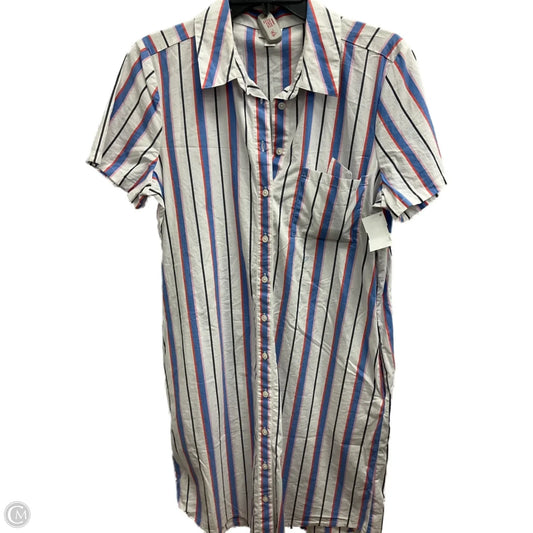 Dress Casual Midi By J. Crew In Striped Pattern, Size: M