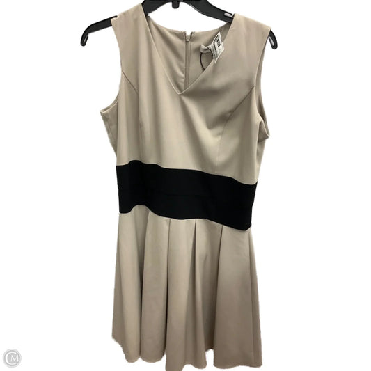Dress Work By Calvin Klein In Tan, Size: 12p