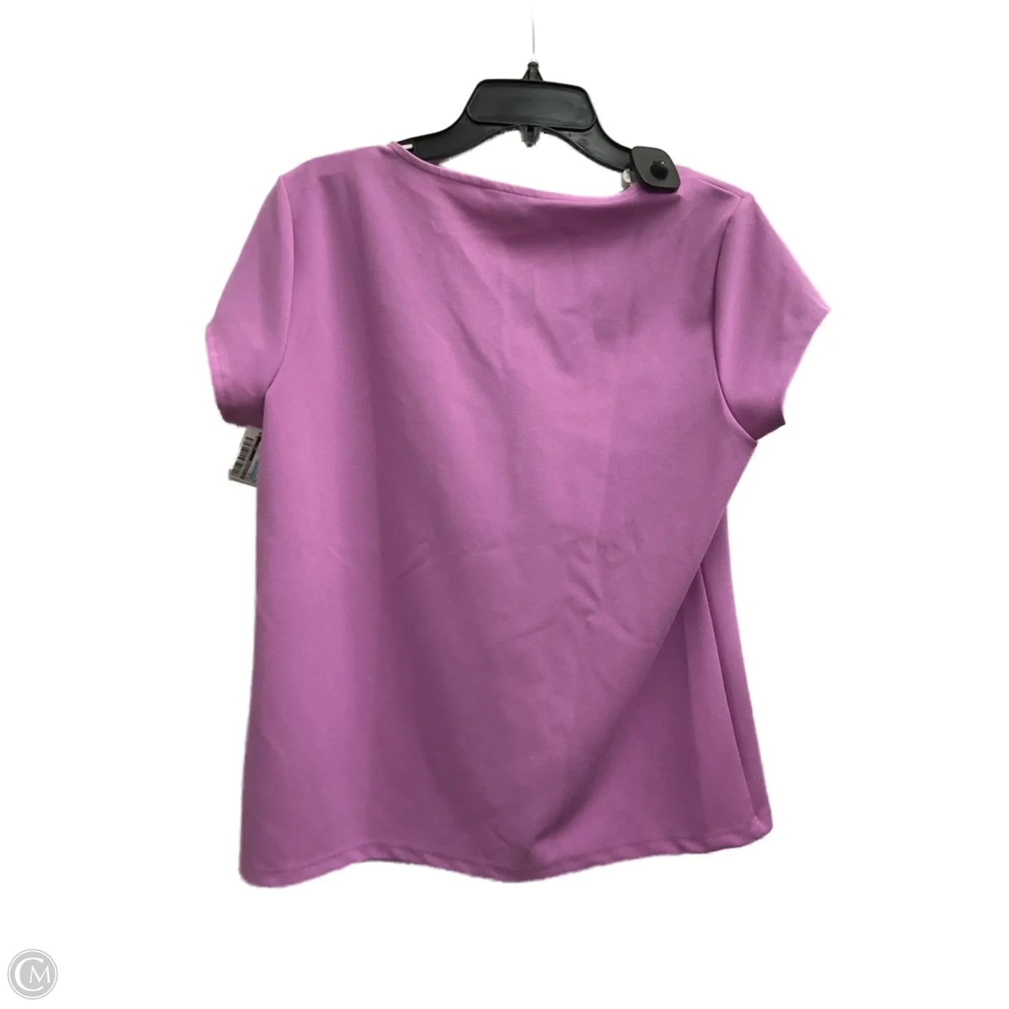 Top Short Sleeve By Liz Claiborne In Purple, Size: L