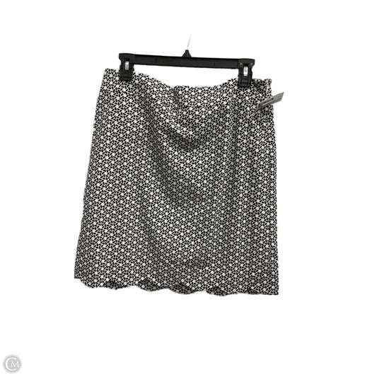 Skirt Mini & Short By Talbots In Black & White, Size: S