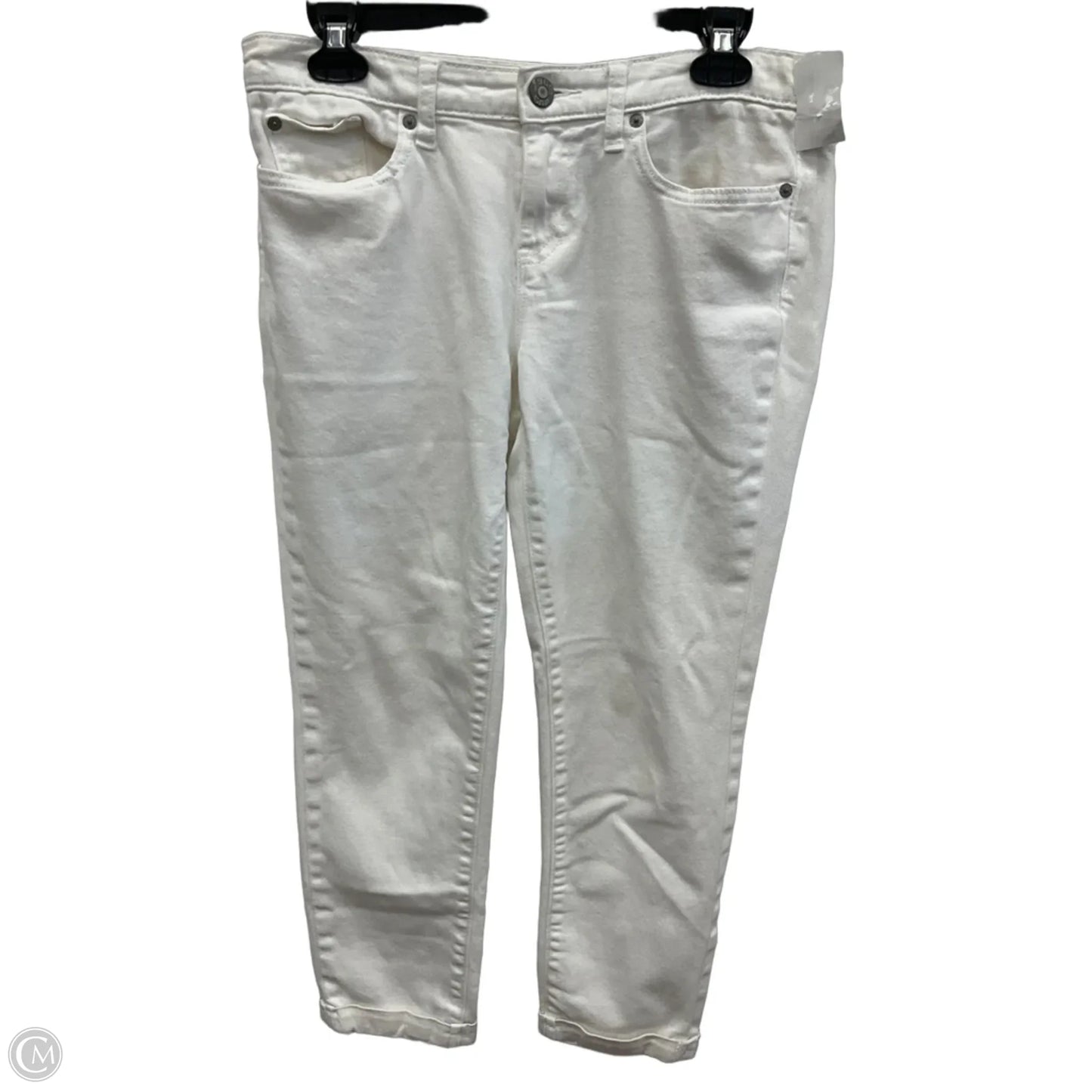 Jeans Skinny By Gap In White Denim, Size: 6