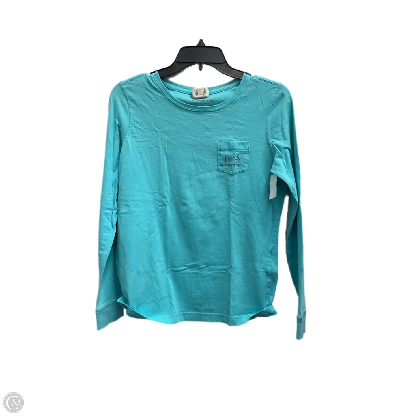 Top Long Sleeve Basic By Vineyard Vines In Blue, Size: S