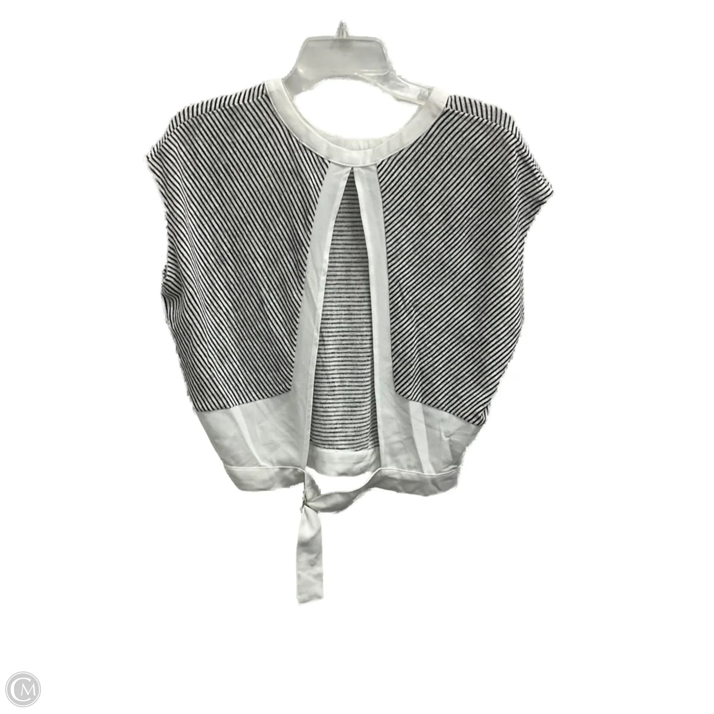 Top Short Sleeve By Express In Striped Pattern, Size: M