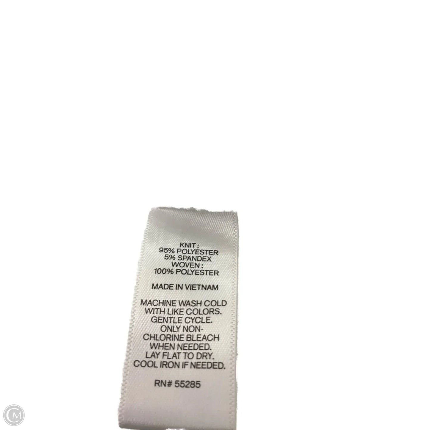 Top Short Sleeve By Express In Striped Pattern, Size: M