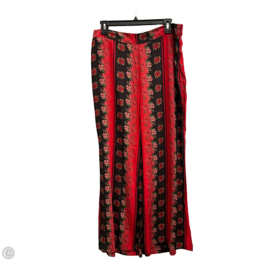Pants Wide Leg By Urban Outfitters In Black & Red, Size: 10