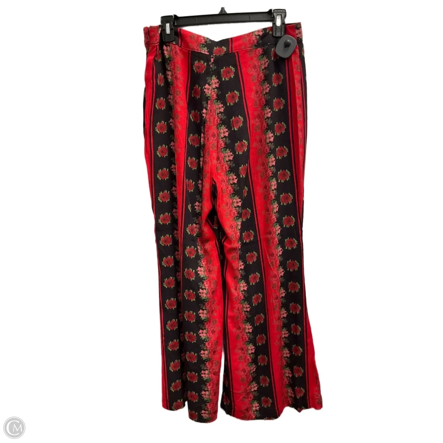 Pants Wide Leg By Urban Outfitters In Black & Red, Size: 10