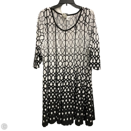 Dress Work By Avenue In Black & White, Size: 2x