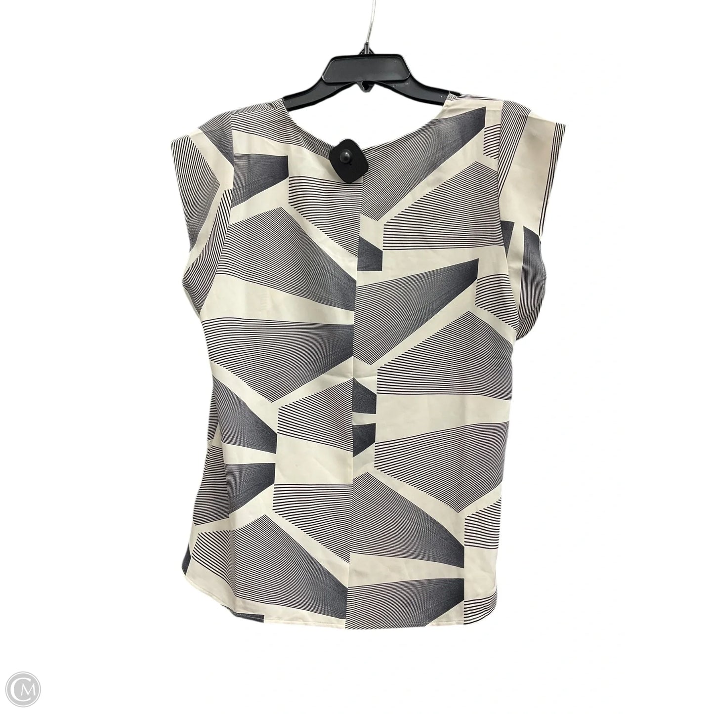 Top Sleeveless By Express In Black & White, Size: M