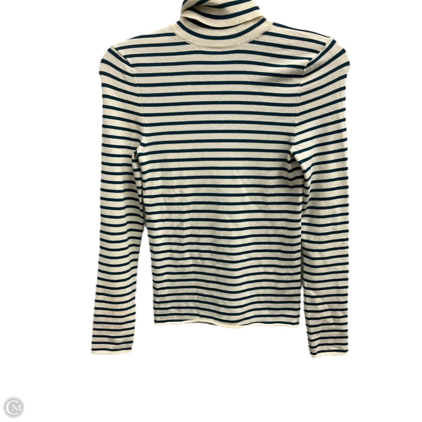 Top Long Sleeve By Zara In Striped Pattern, Size: S