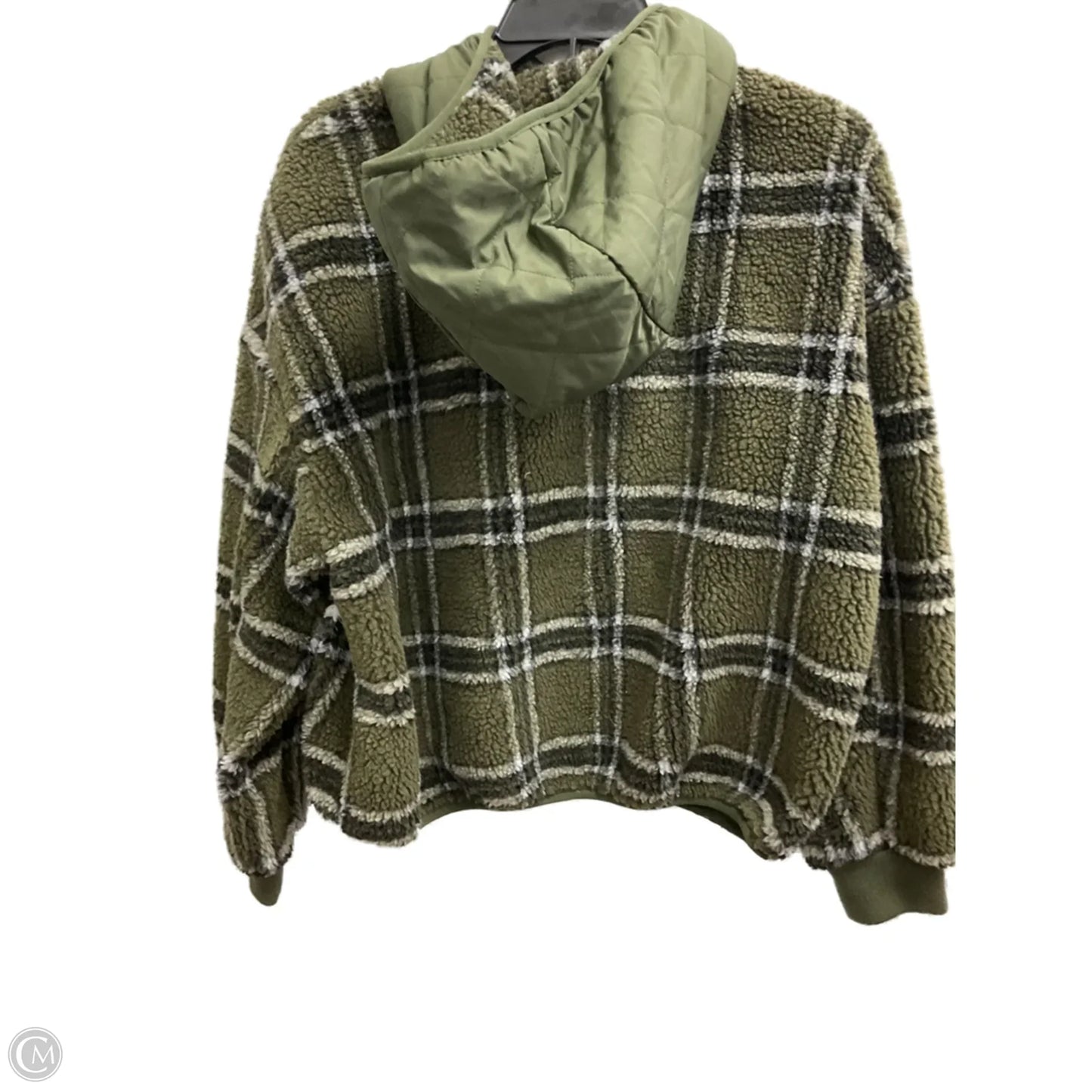 Sweatshirt Hoodie By Zara In Green, Size: S
