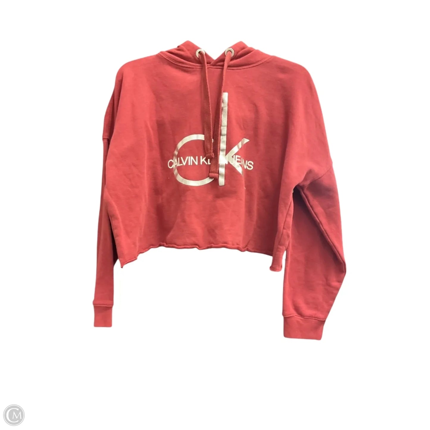 Top Long Sleeve By Calvin Klein In Red, Size: M