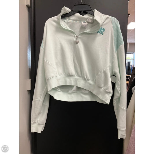 Athletic Top Long Sleeve Collar By Nike Apparel In Blue, Size: M