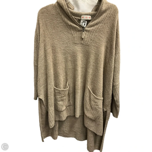 Top 3/4 Sleeve By Barefoot Dreams In Taupe, Size: S