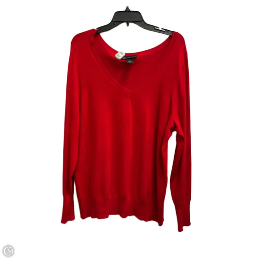 Top Long Sleeve By Lane Bryant In Red, Size: Xl