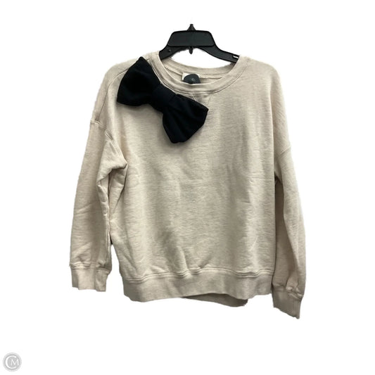 Top Long Sleeve Designer By Kate Spade In Beige, Size: S