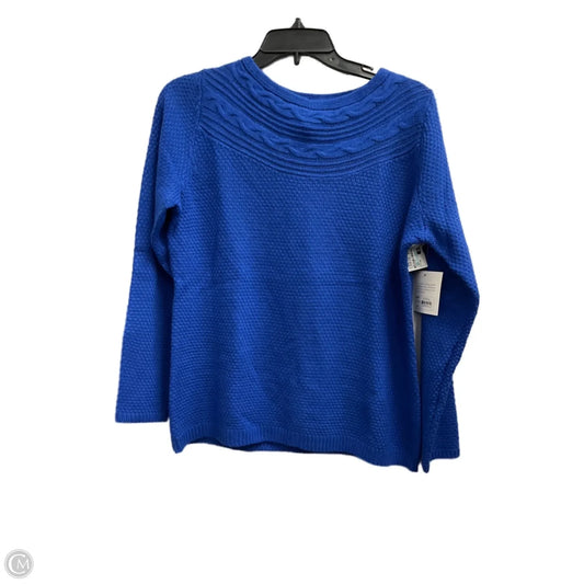 Sweater By Croft And Barrow In Blue, Size: Mp
