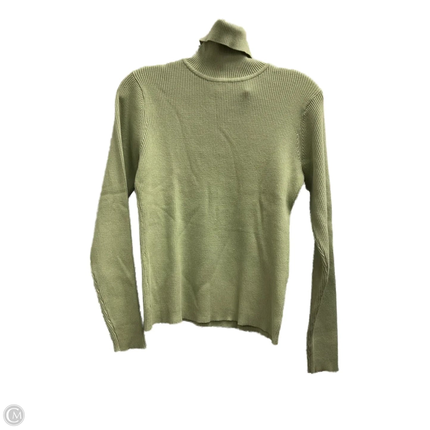 Top Long Sleeve By Casual Corner In Green, Size: M