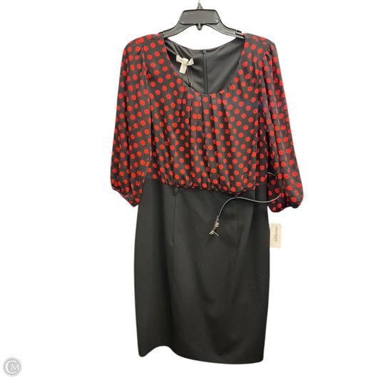 Dress Party Short By Dressbarn In Polkadot Pattern, Size: M