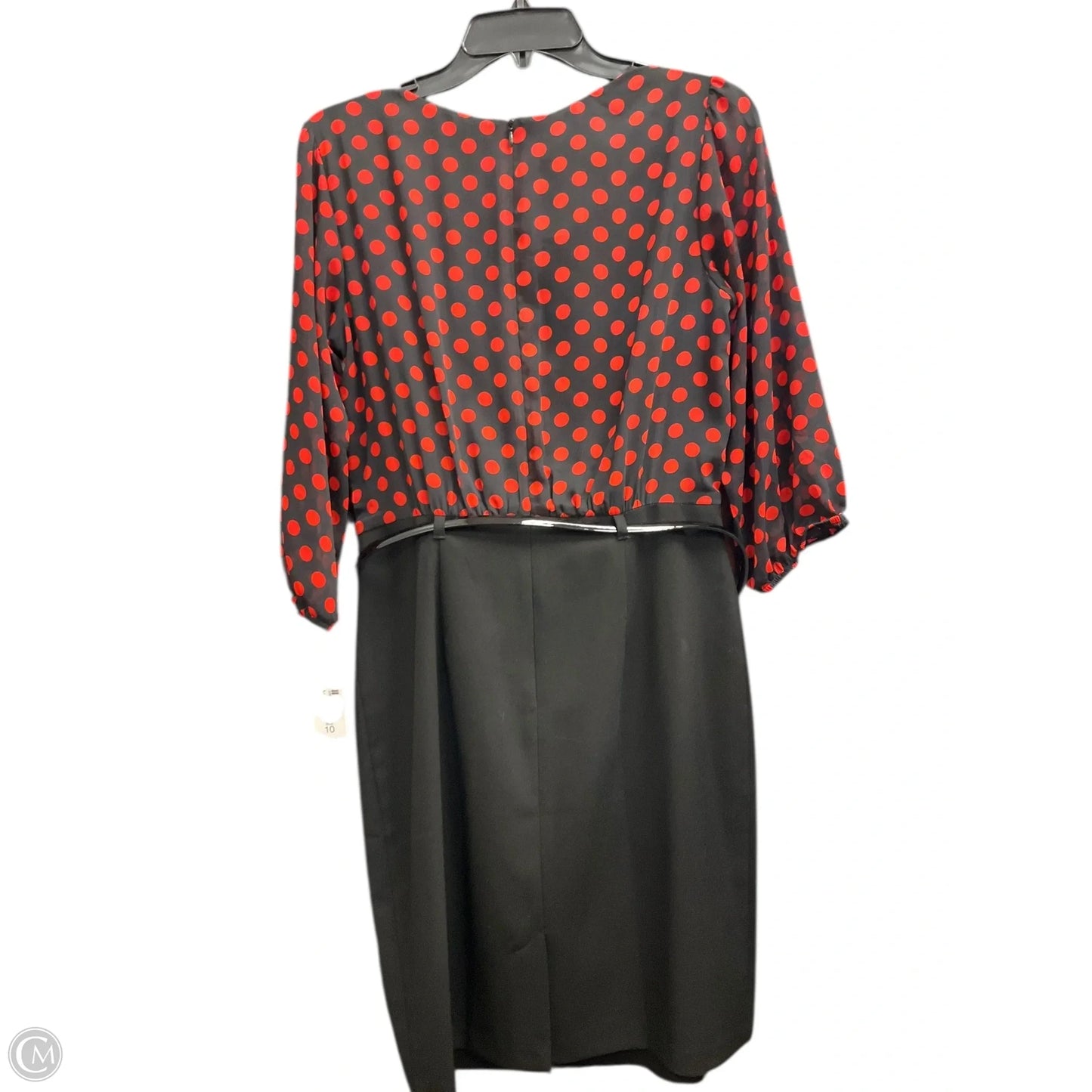 Dress Party Short By Dressbarn In Polkadot Pattern, Size: M