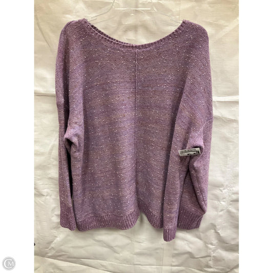 Sweater By J. Jill In Purple, Size: Xl