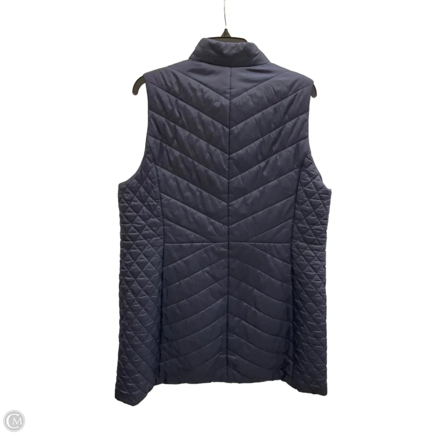 Vest Puffer & Quilted By Talbots In Blue, Size: Xl