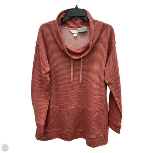 Top Long Sleeve By Christopher And Banks In Coral, Size: L