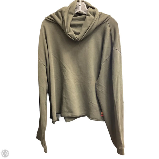 Top Long Sleeve By Peace Love World In Green, Size: L