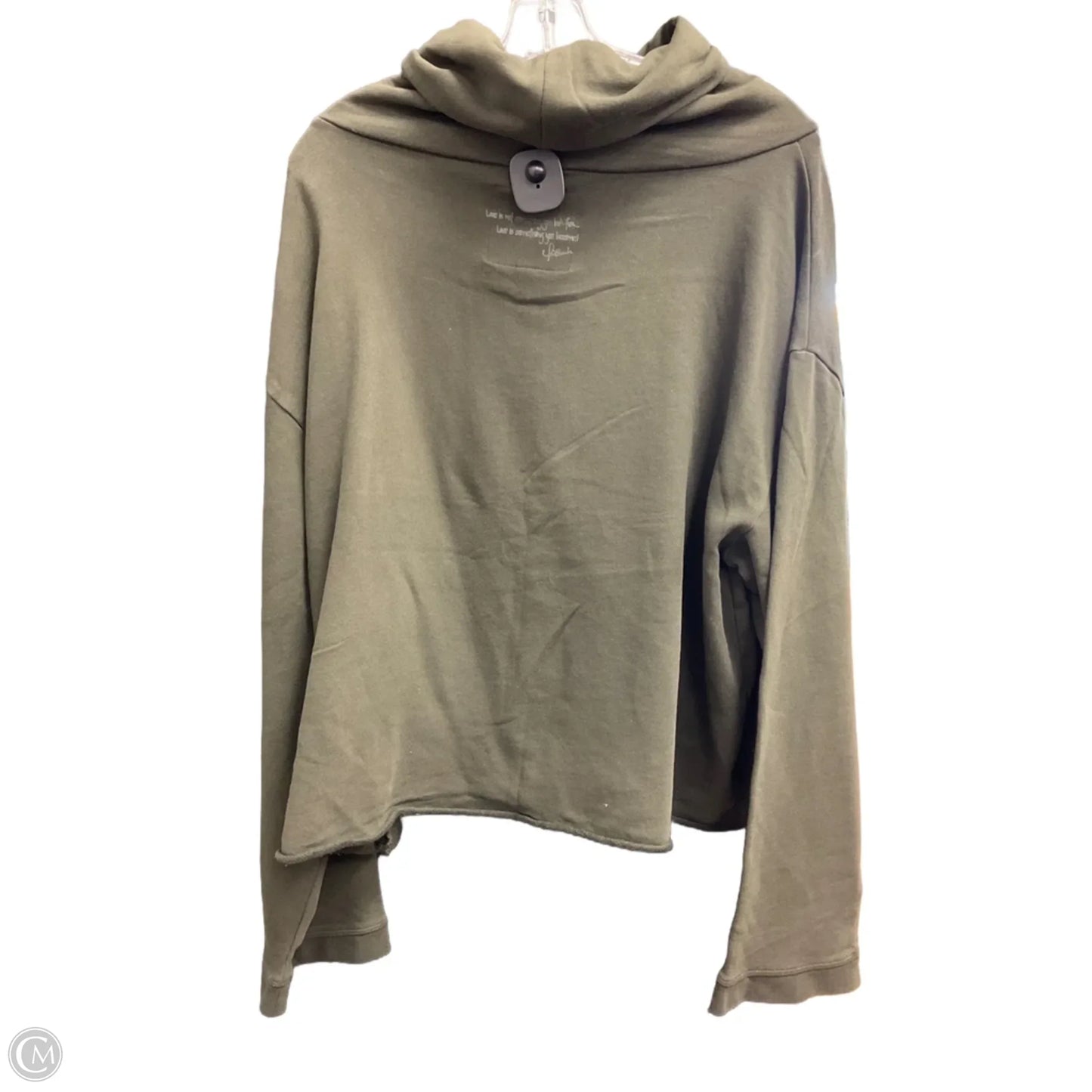 Top Long Sleeve By Peace Love World In Green, Size: L